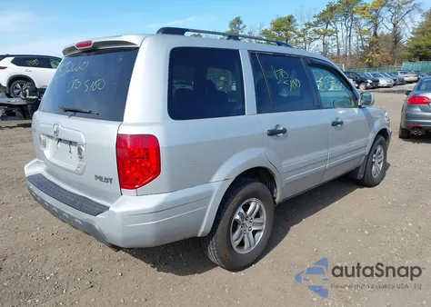 2005 Honda Pilot Ex-L из США, поврежденный, VIN 2HKYF18725H502429